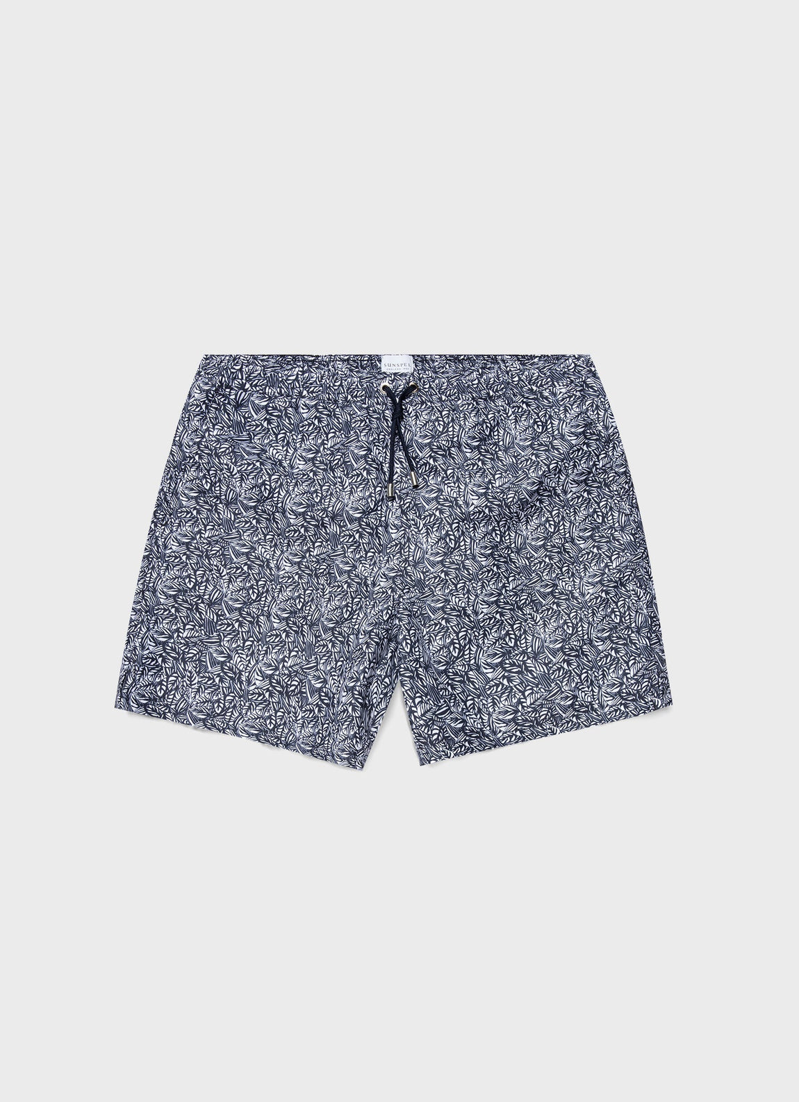 Men's Swimshort in Navy Tropics Print