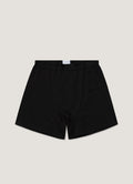 Men's Superfine Cotton Two-Button Boxer Briefs in Black