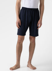 Men's Cotton Modal Lounge Shorts in Navy