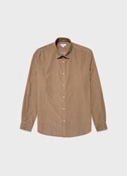 Men's Fine Cord Shirt in Stone