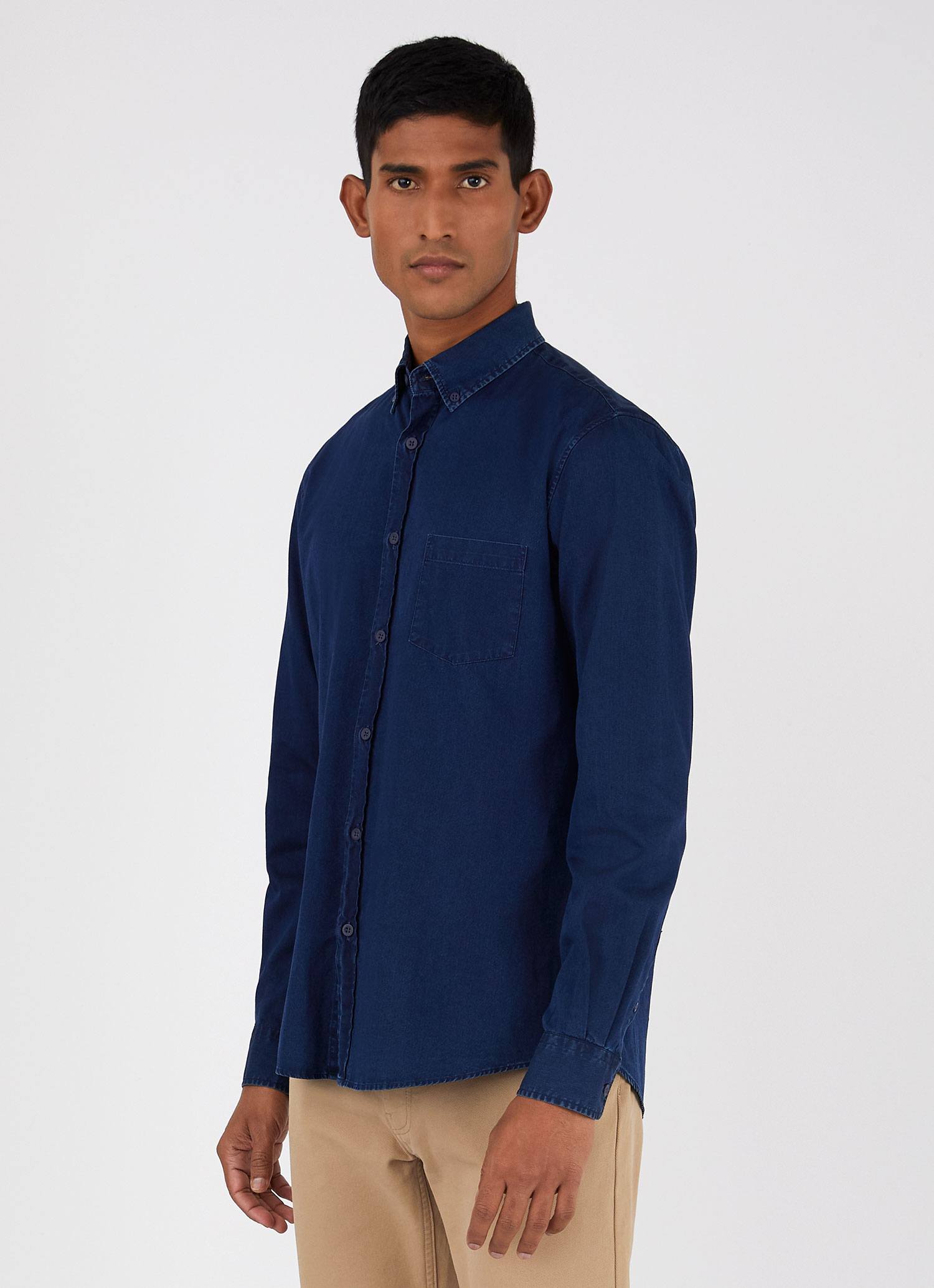 Buy 18+ Men Dark Blue Denim Casual Shirts (XXL) Online at Best Prices in  India - JioMart.