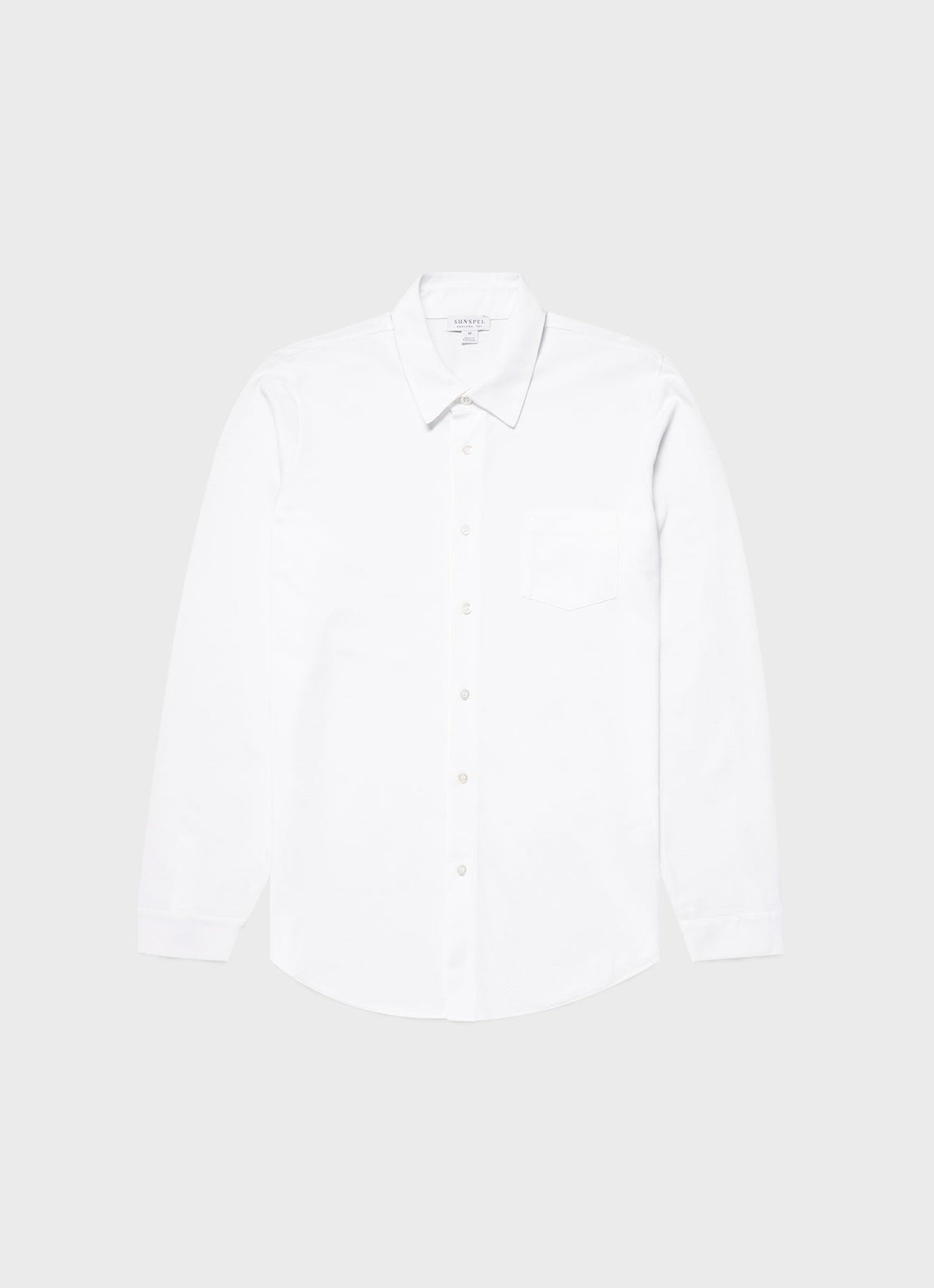 Men's Piqué Shirt in White