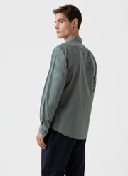 Men's Lightweight Poplin Shirt in Seaweed