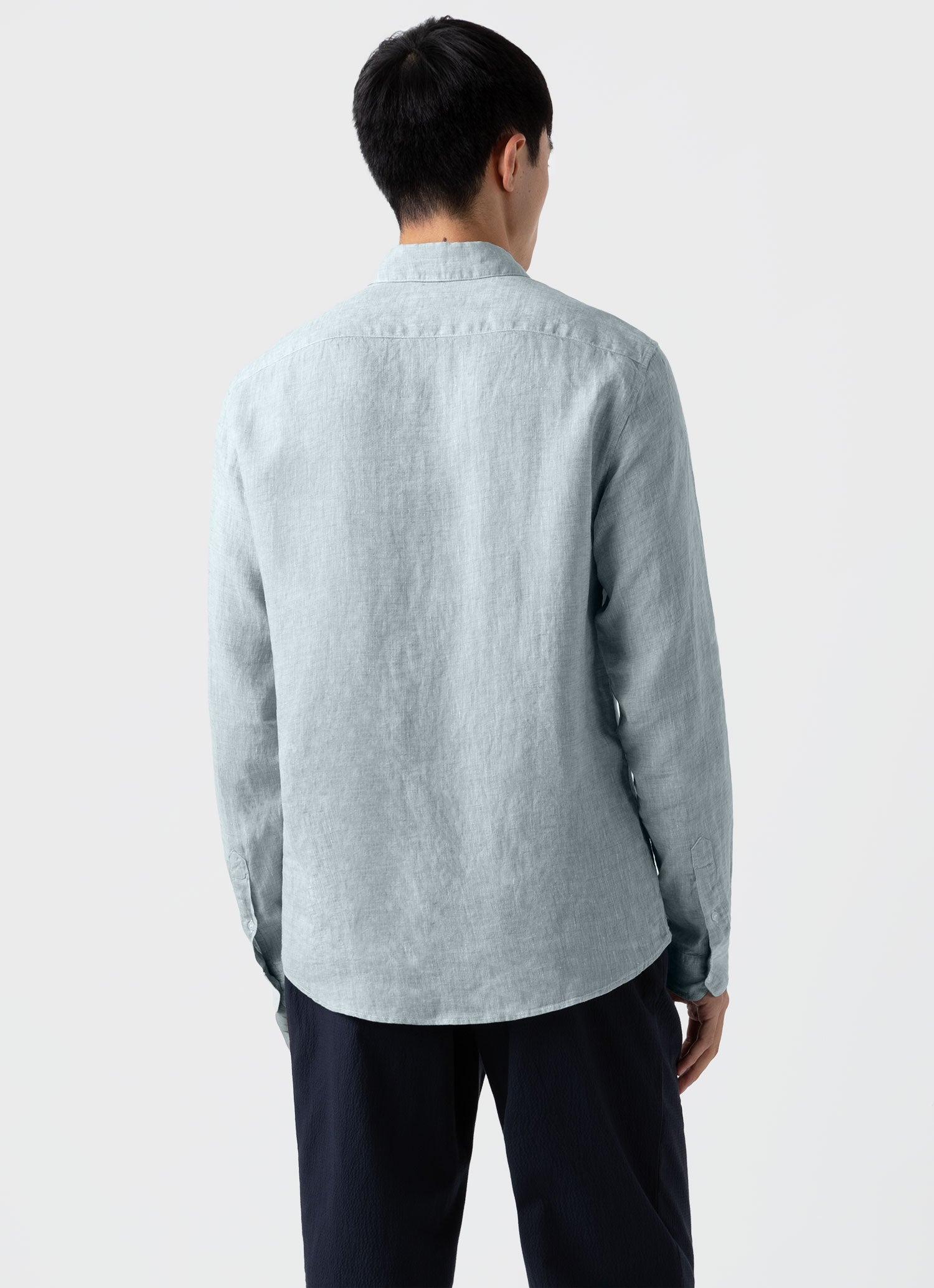 Men's Linen Shirt in Laurel