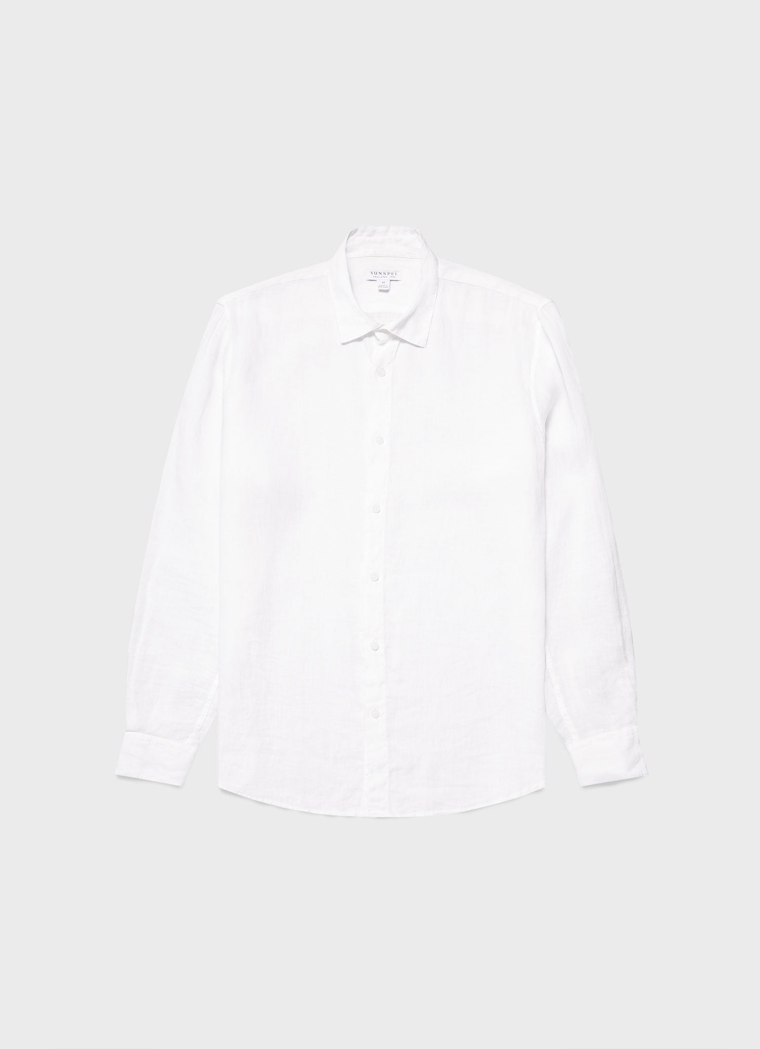 Men's Linen Shirt in White | Sunspel