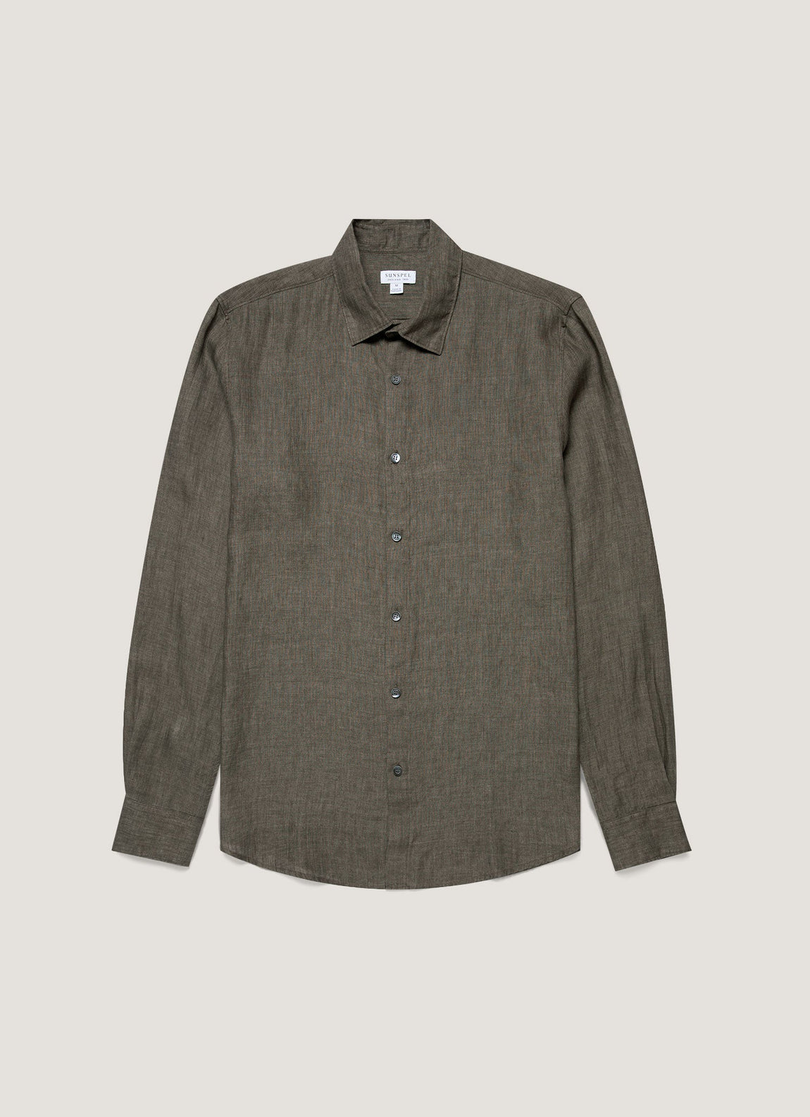 Men's Linen Shirt in Dusk Green