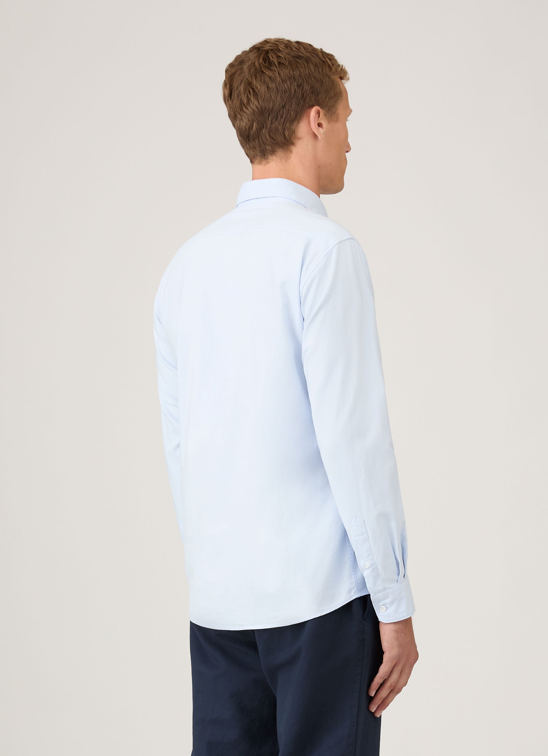 Men's Button Down Oxford Shirt in Light Blue