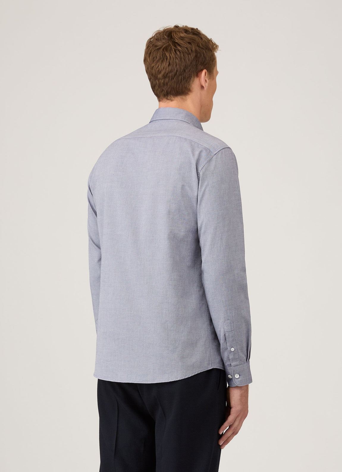 Men's Button Down Oxford Shirt in Dark Blue