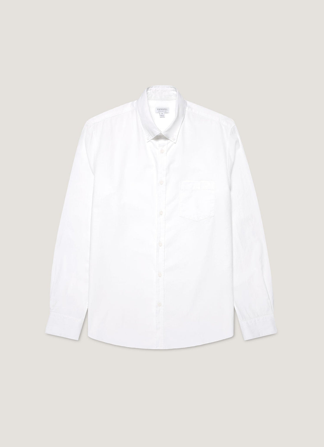 Men's Button Down Oxford Shirt in White