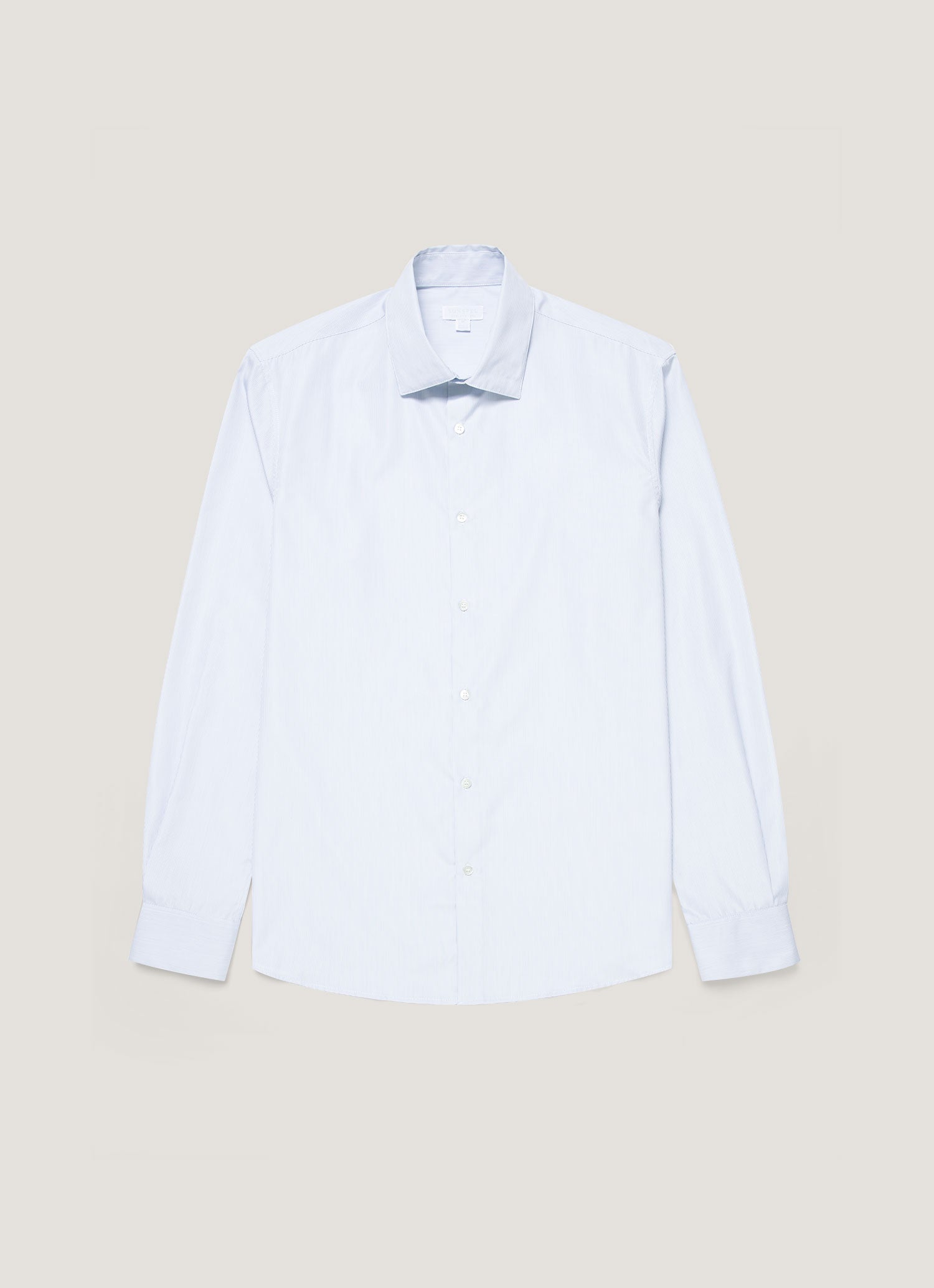Men's Sea Island Cotton Shirt in Ink Blue