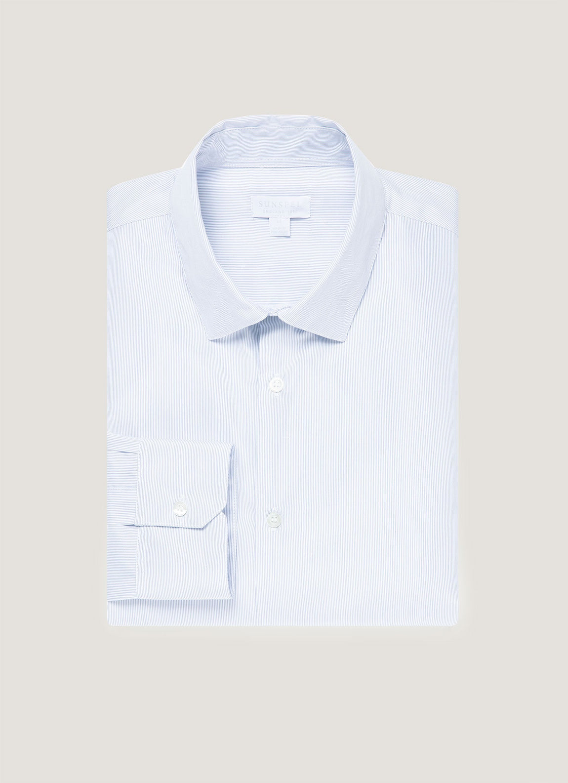 Men's Sea Island Cotton Shirt in Ink Blue