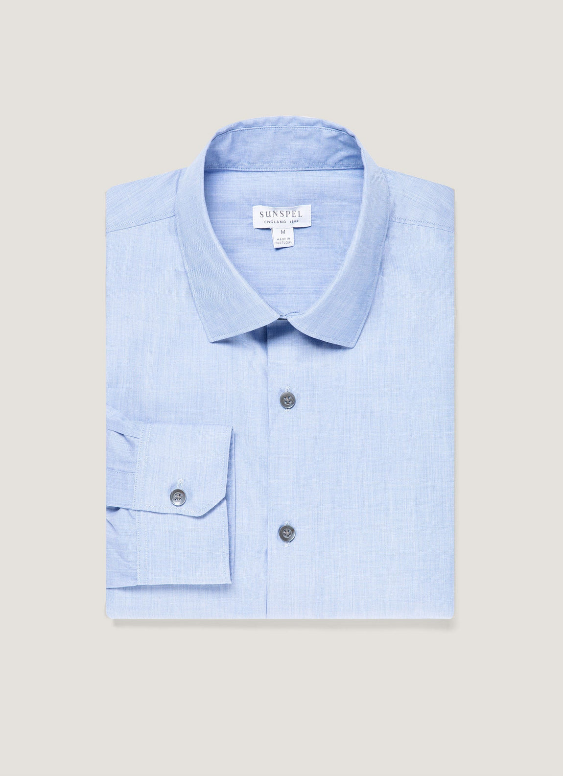 Men's Cotton Stretch Shirt in Dark Blue