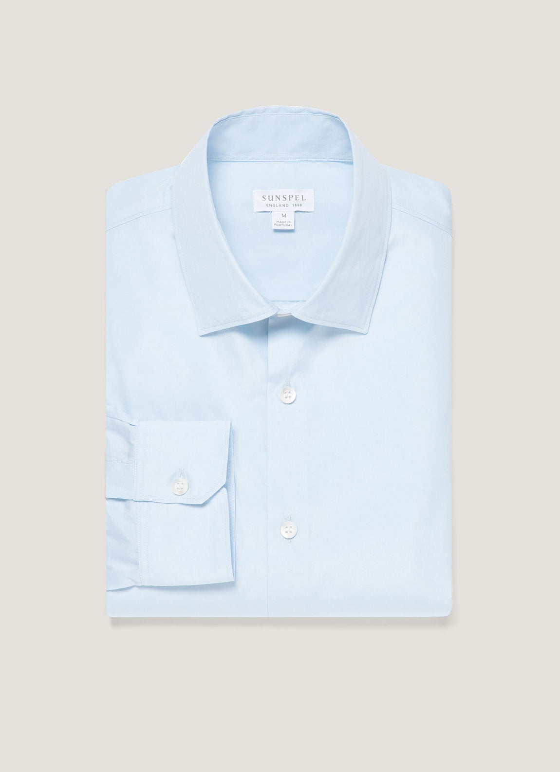 Men's Smart Poplin Shirt in Light Blue