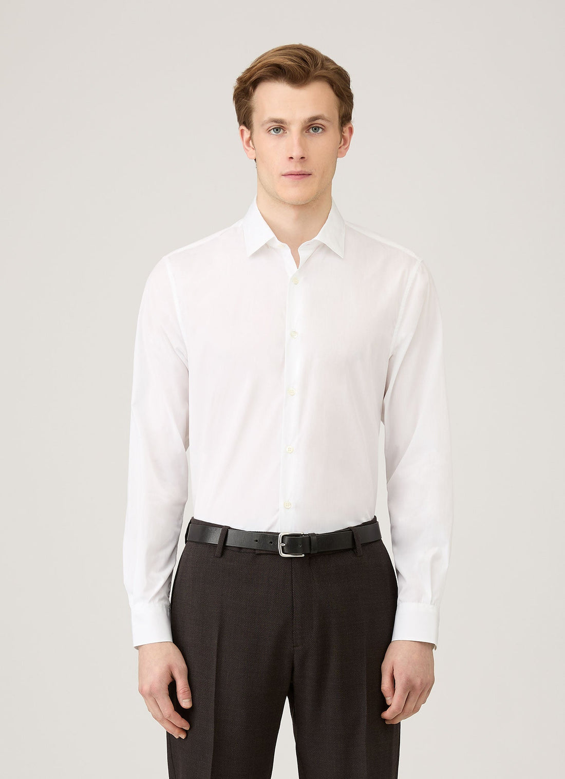 Men's Smart Poplin Shirt in White