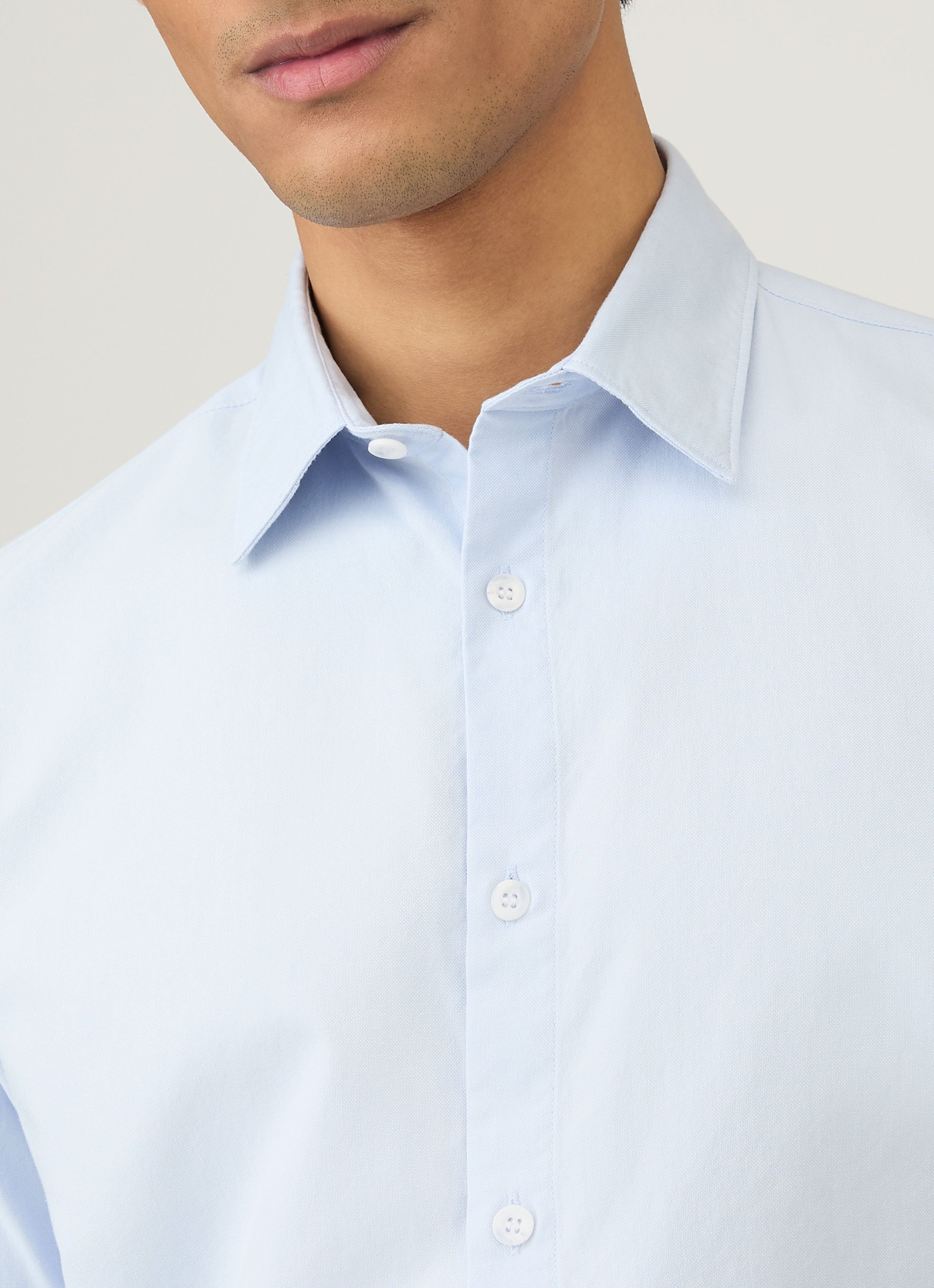 Men's Oxford Shirt in Light Blue