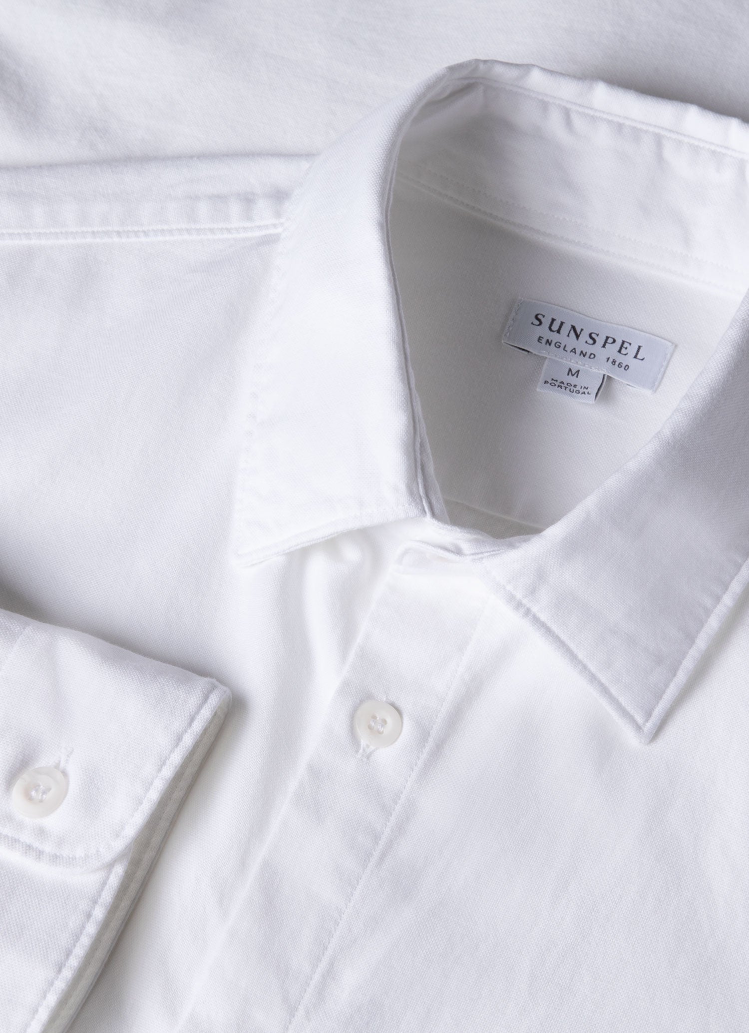 Men's Oxford Shirt in White | Sunspel