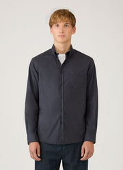 Men's Button Down Poplin Shirt in Navy