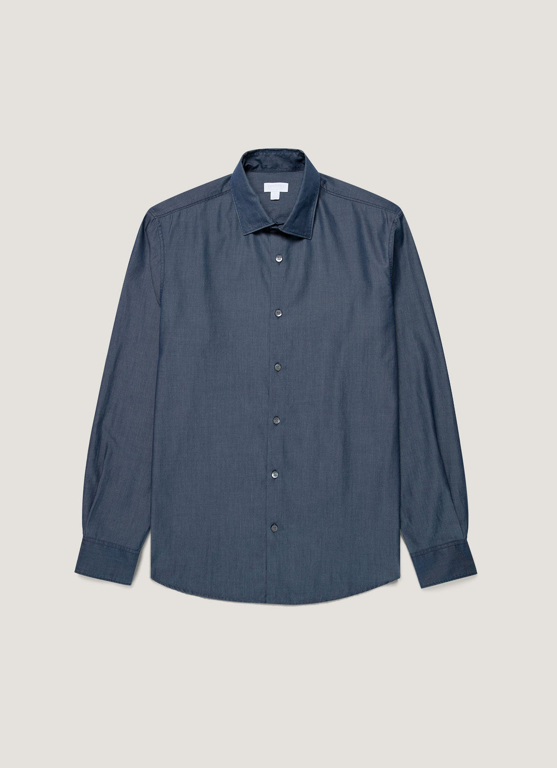 Men's Sea Island Cotton Shirt  in Indigo