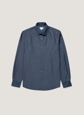 Men's Sea Island Cotton Shirt  in Indigo