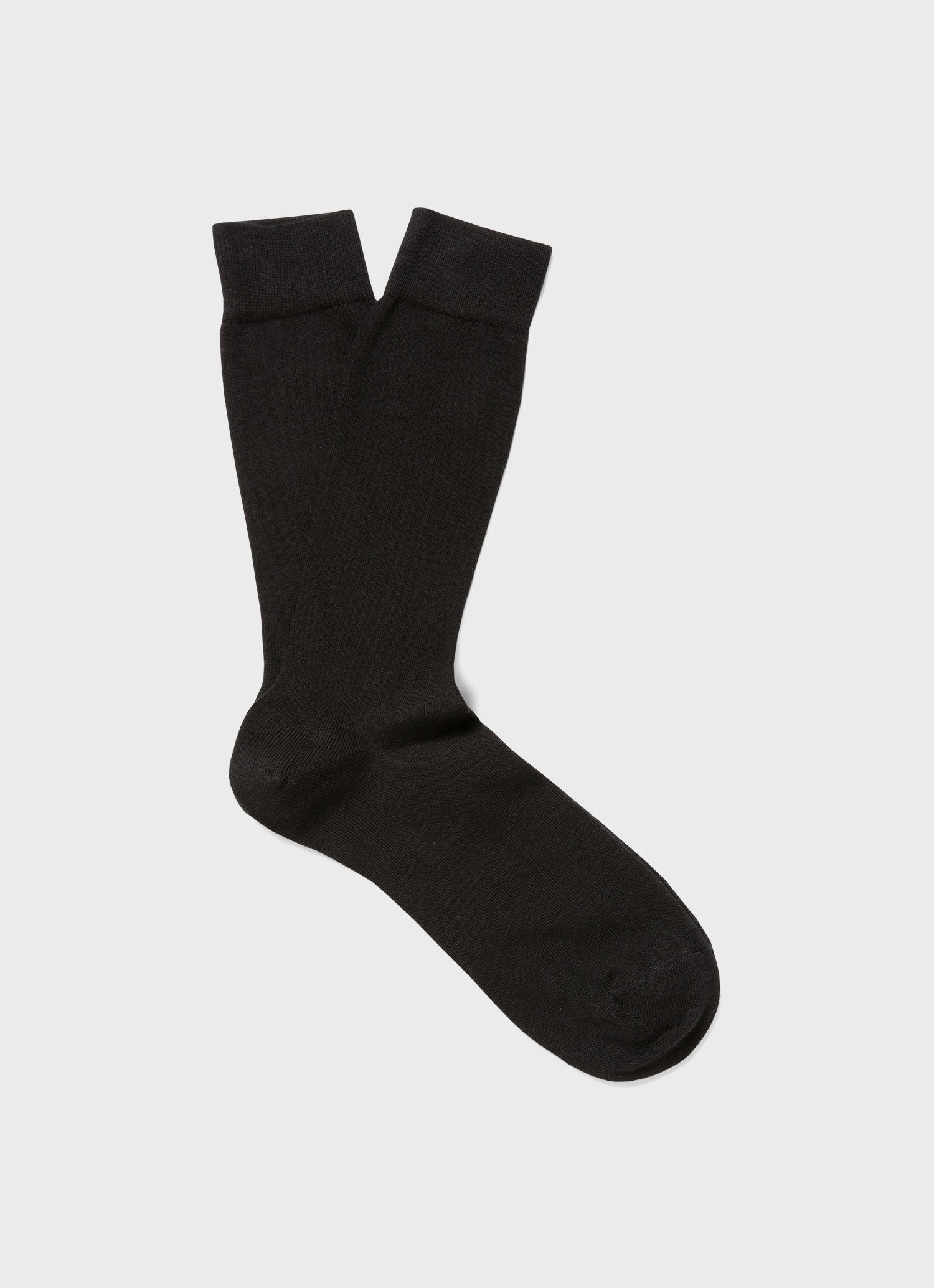 Men's Long Staple Cotton Socks in Black