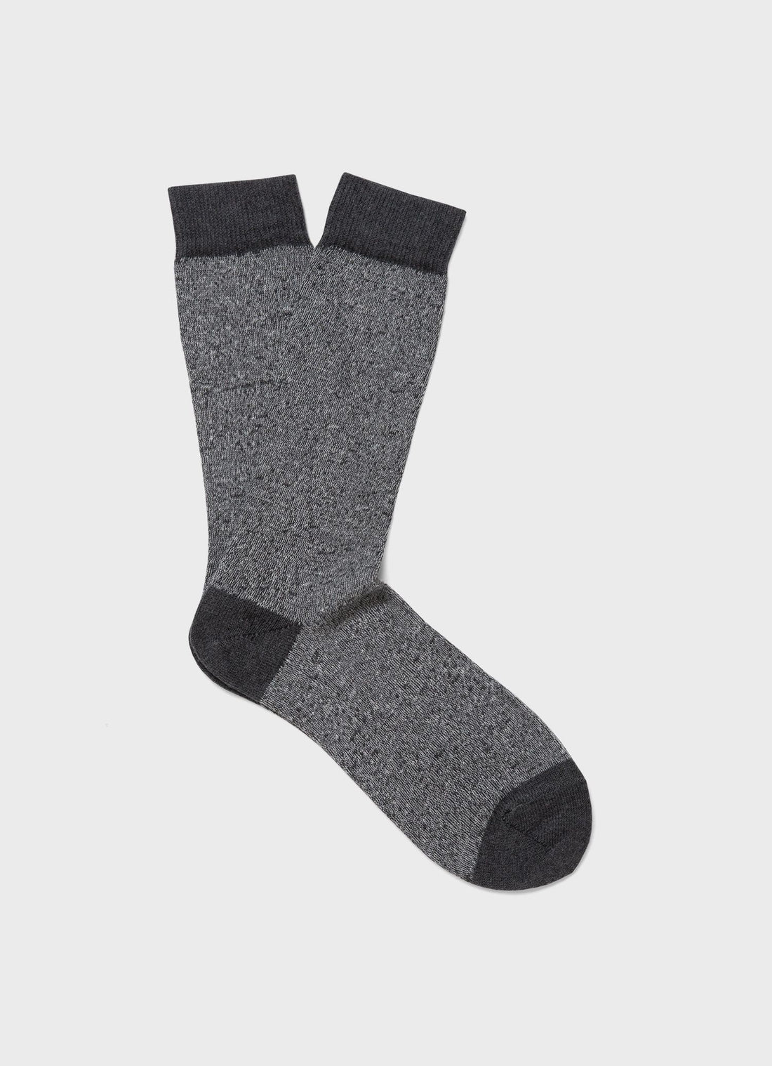 Men's Cotton Socks in Grey Marl Twist
