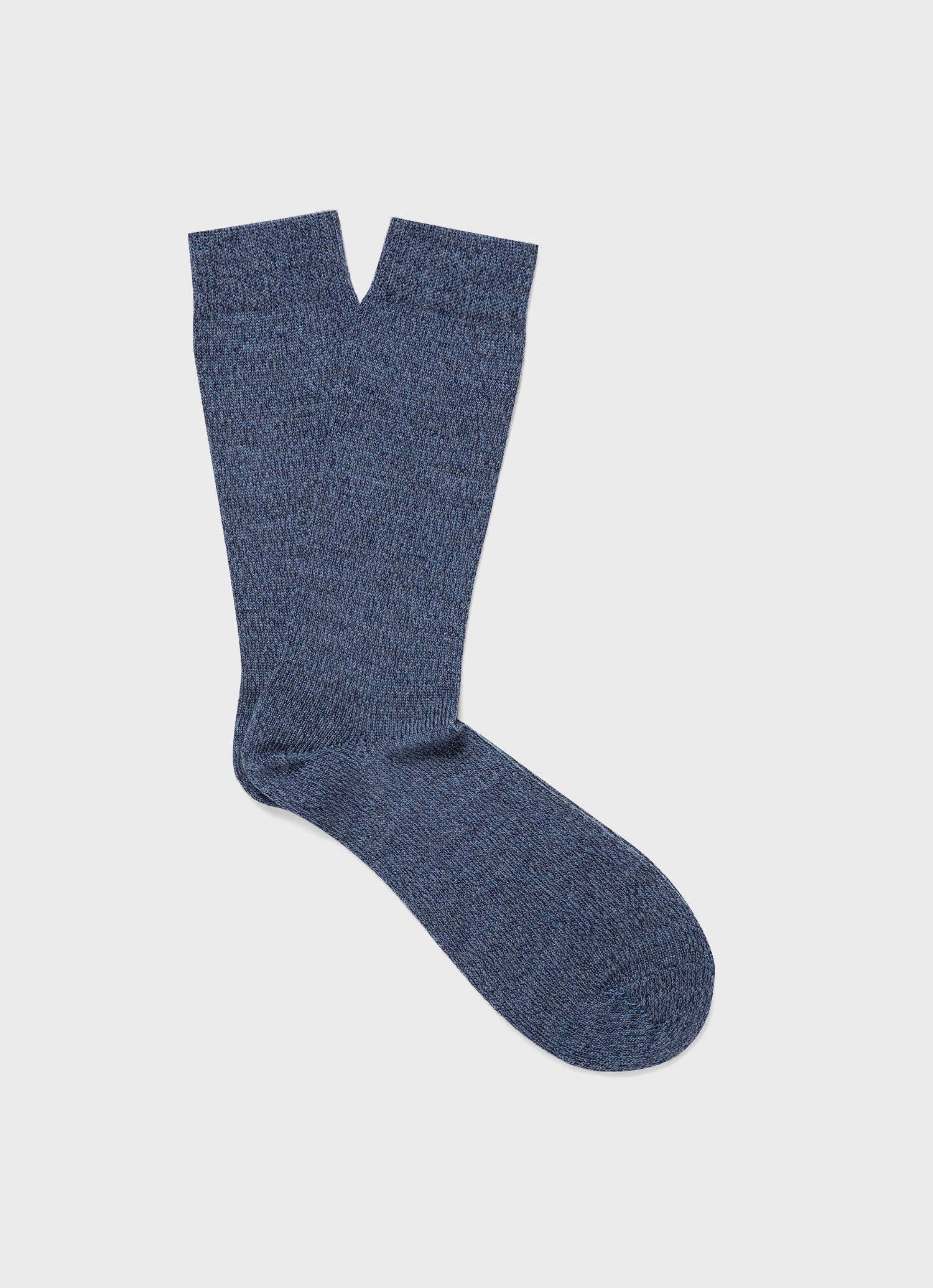 Men's Merino Wool Socks in Slate Blue Twist