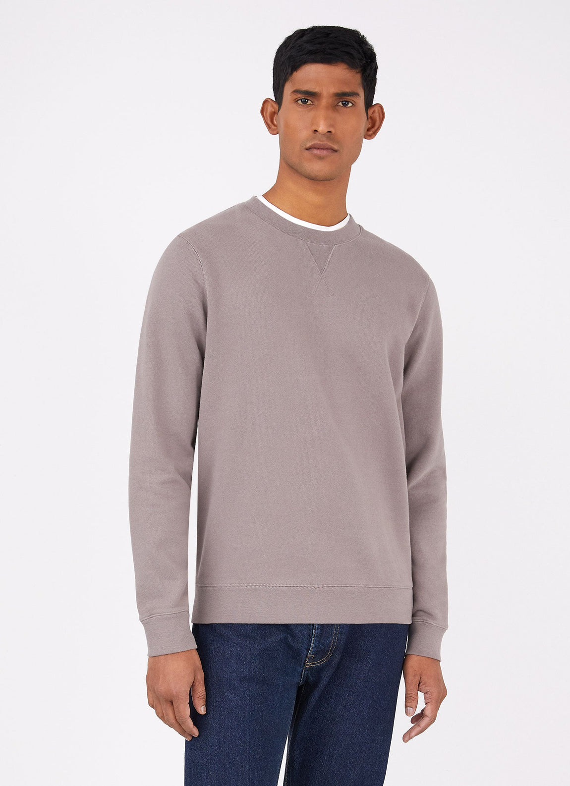 Men's Loopback Sweatshirt in Umber Brown