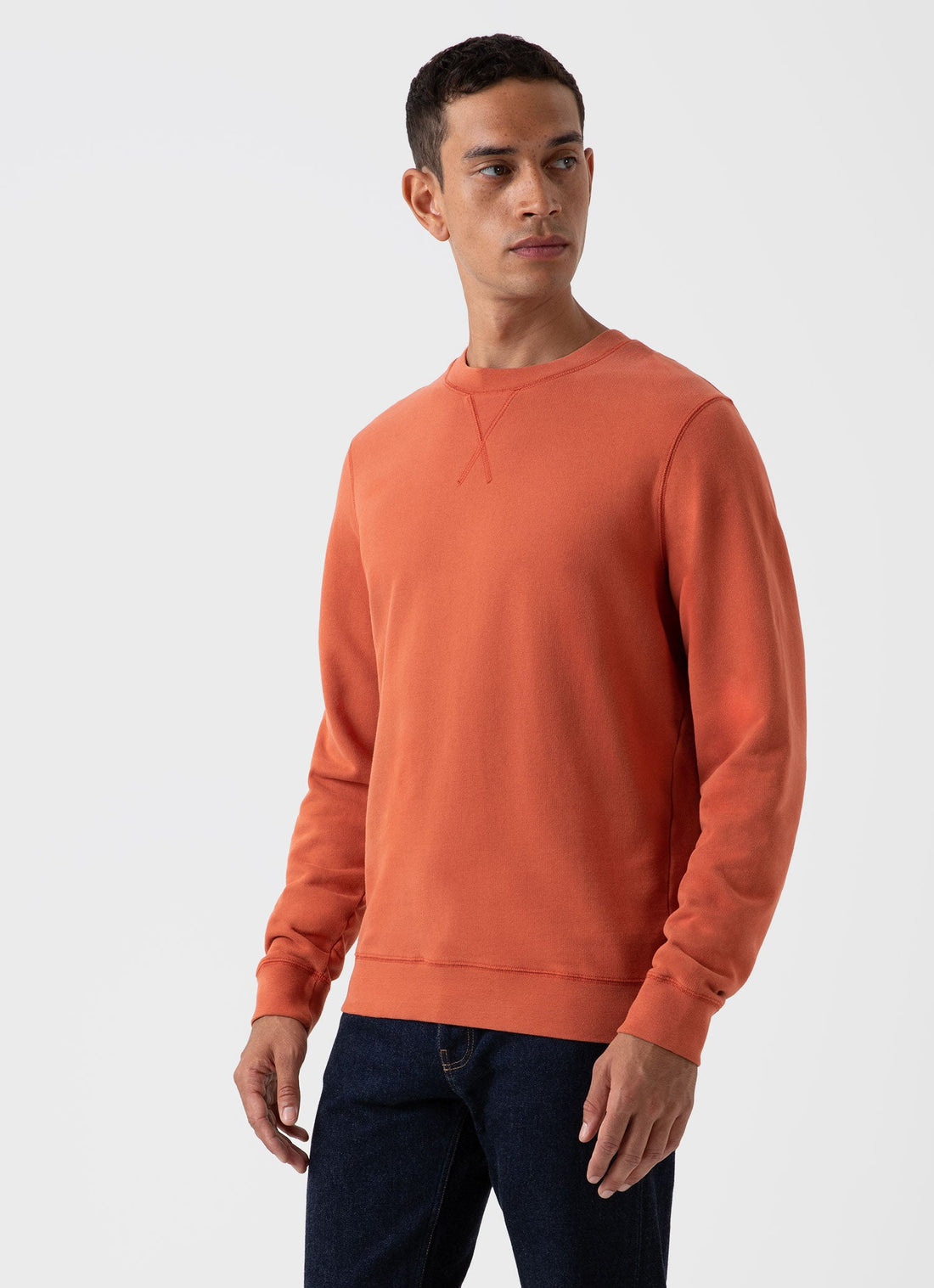 Men's Loopback Sweatshirt in Burnt Sienna