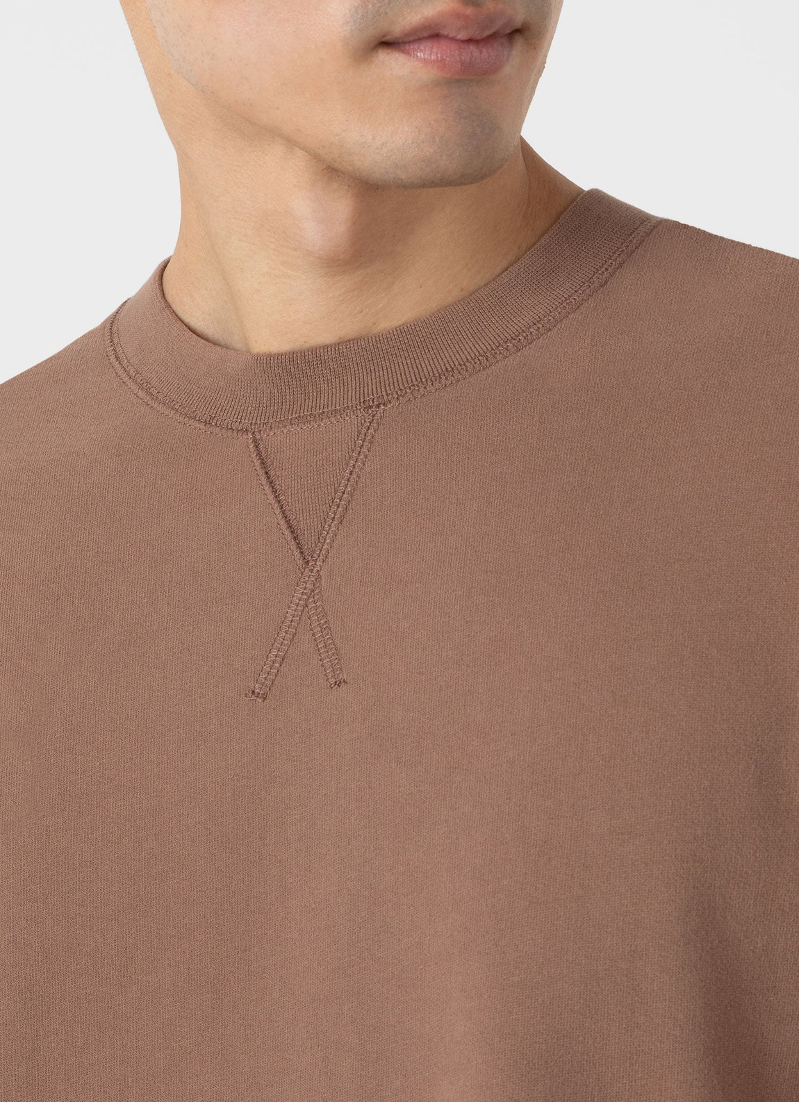 Men's Loopback Sweatshirt in Dark Sand