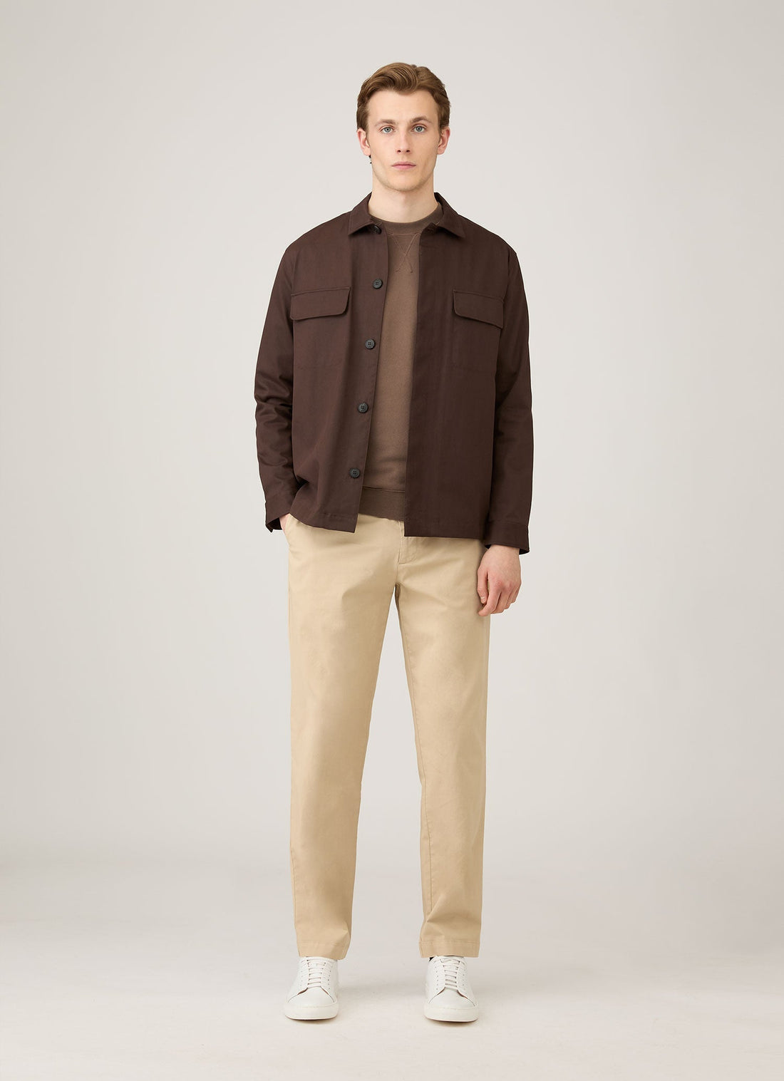 Men's Loopback Sweatshirt in Bark