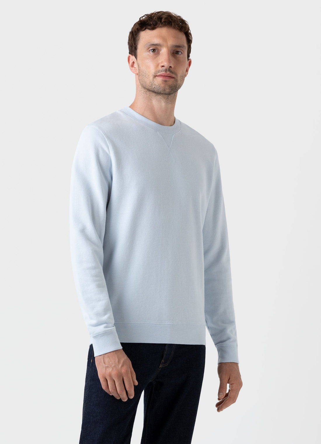 Men's Loopback Sweatshirt in Pastel Blue