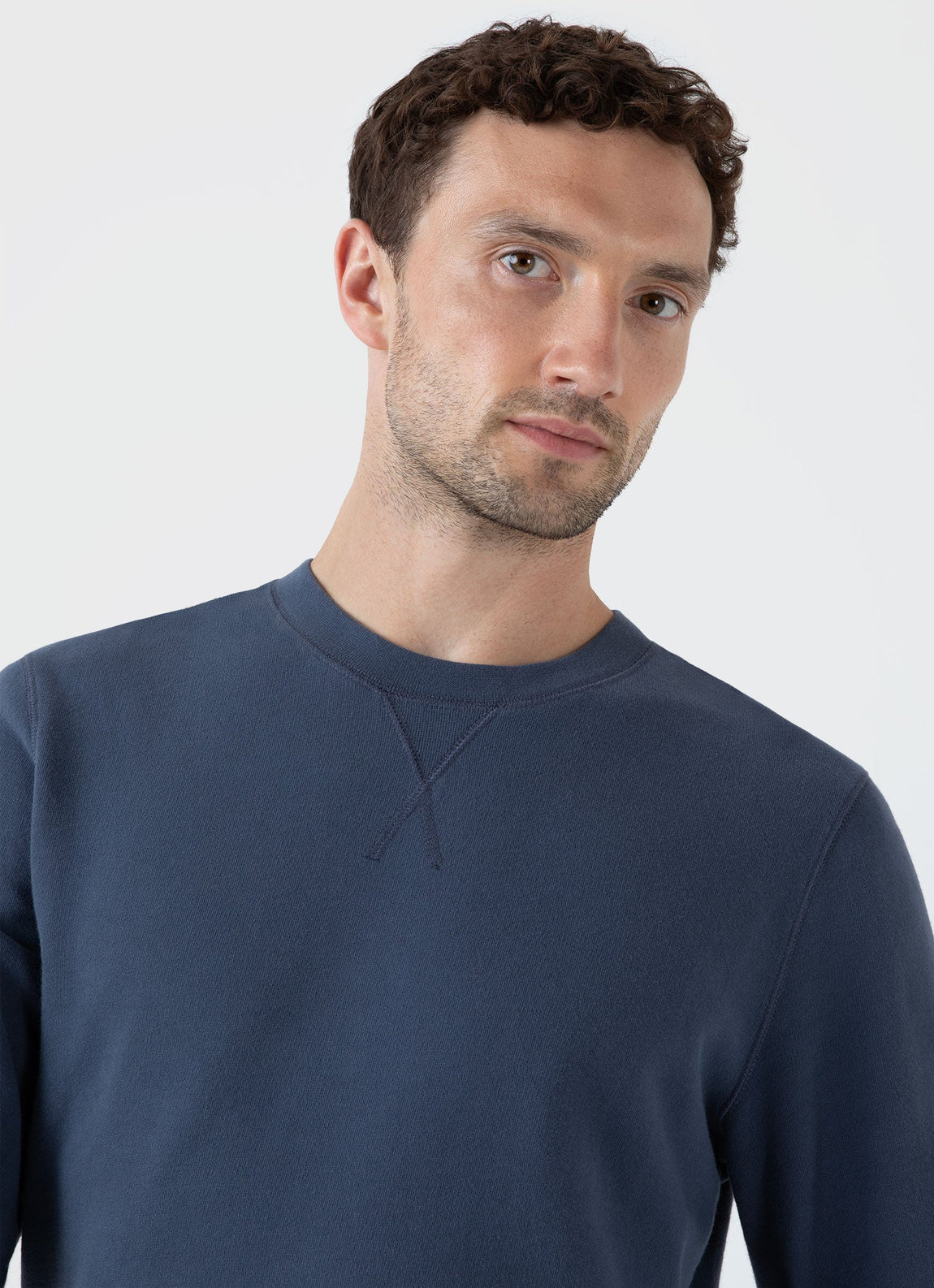 Men's Loopback Sweatshirt in Slate Blue