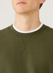 Men's Loopback Sweatshirt in Deep Olive