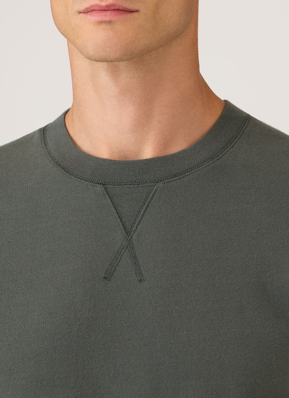 Men's Loopback Sweatshirt in Slate Green