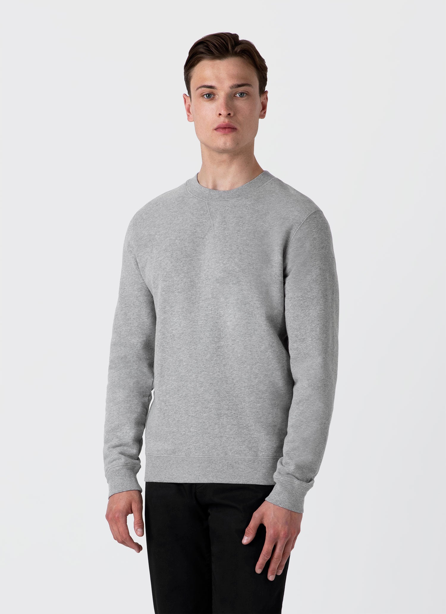 Men's Loopback Sweatshirt in Grey Melange