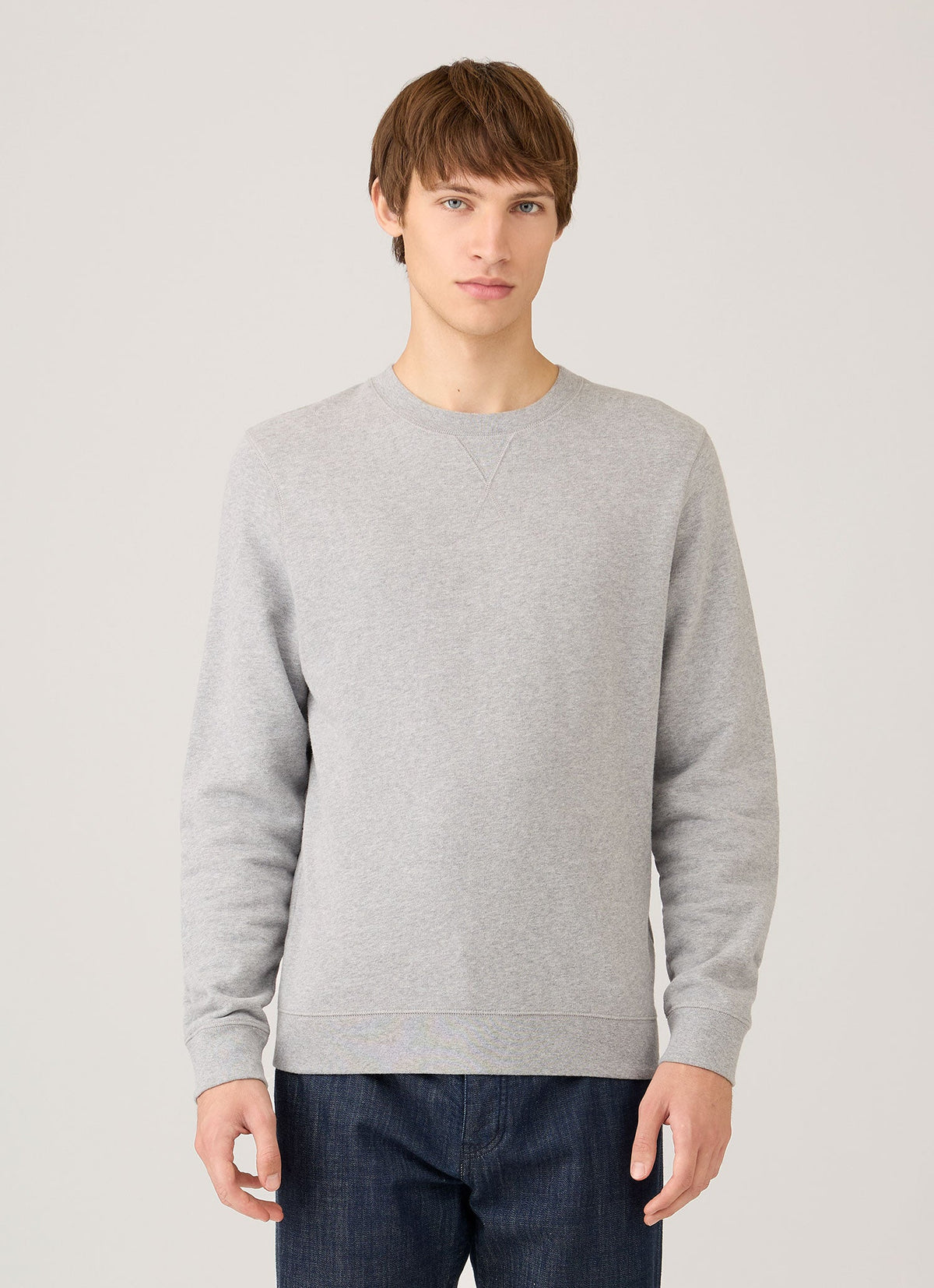 Men's Loopback Sweatshirt in Grey Melange