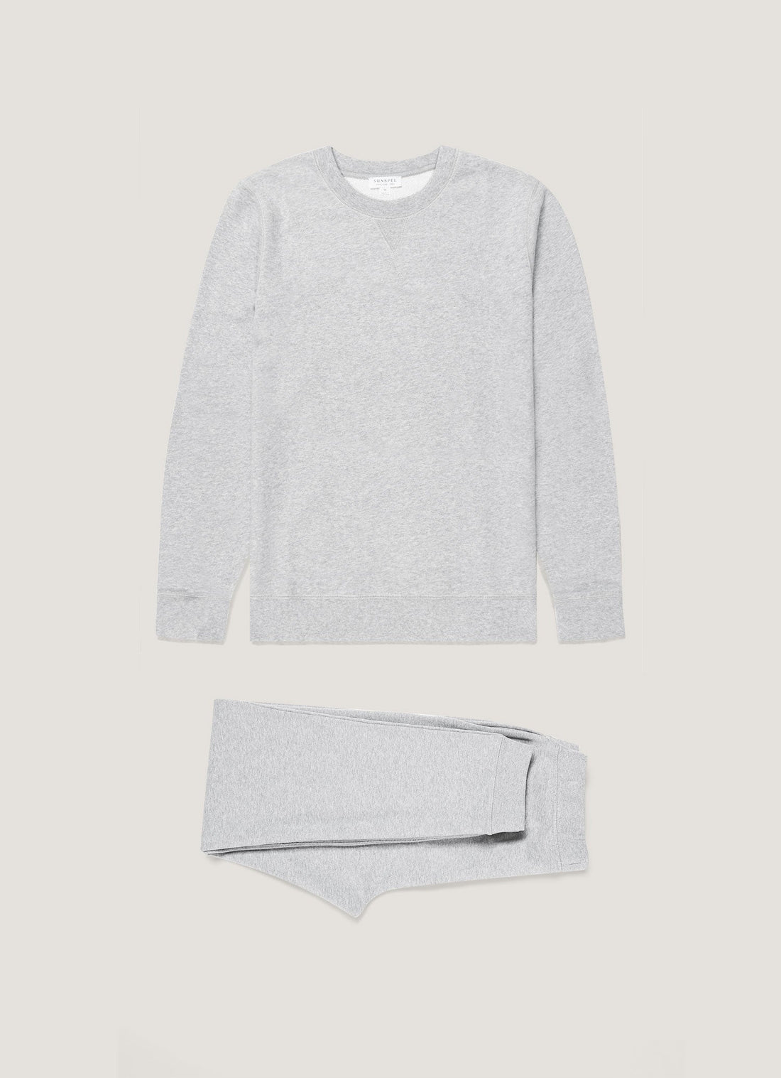 Men's Loopback Tracksuit in Grey Melange