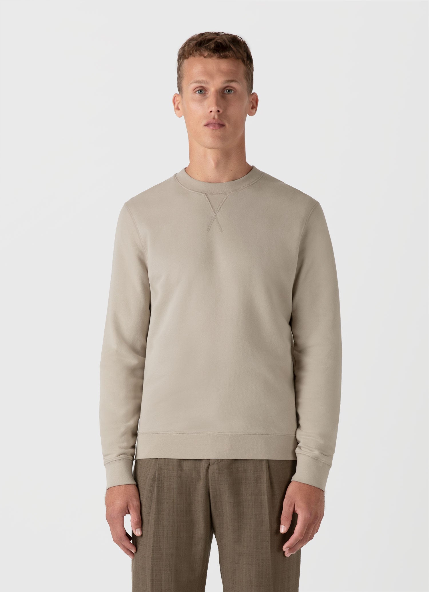 Men's Loopback Sweatshirt in Ash Grey