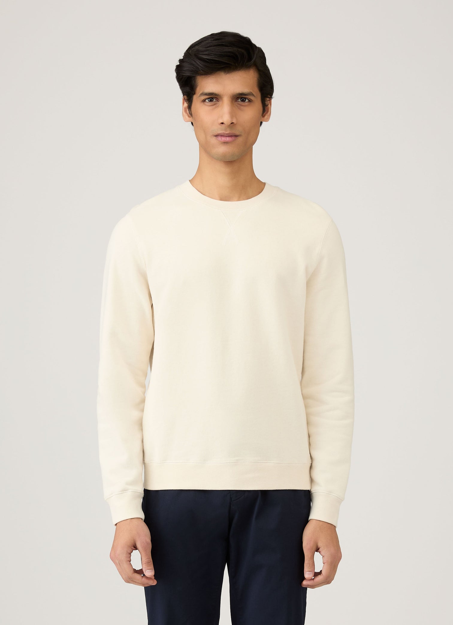 Men's Loopback Sweatshirt in Undyed | Sunspel