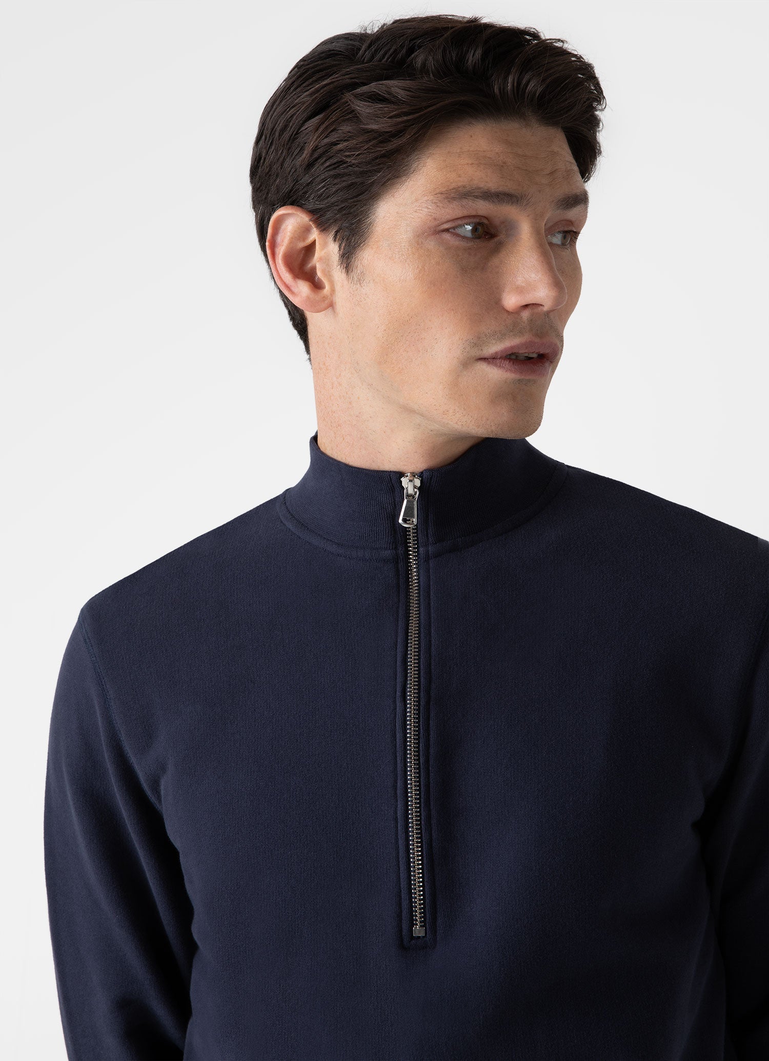 Half zip navy discount sweatshirt