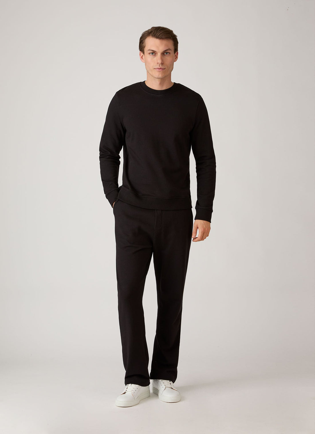 Men's Supima Loopback Sweatshirt in Black