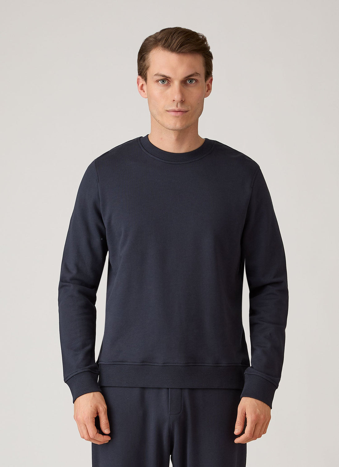 Men's Supima Loopback Sweatshirt in Midnight Navy