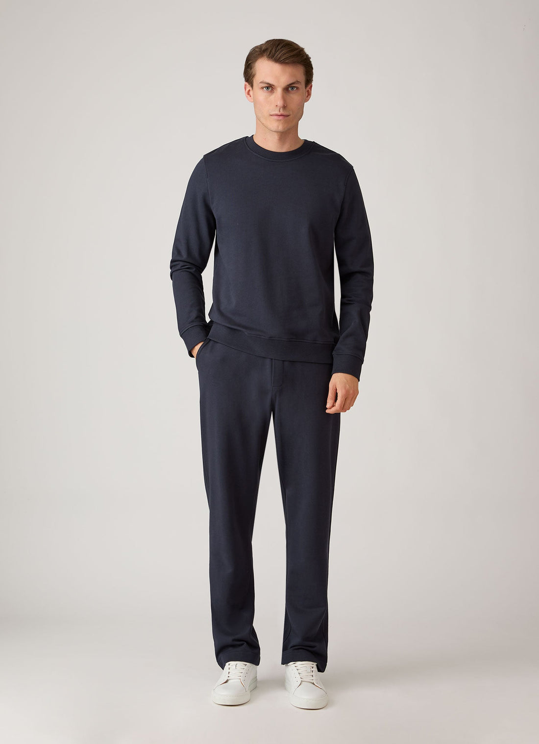 Men's Supima Loopback Sweatshirt in Midnight Navy