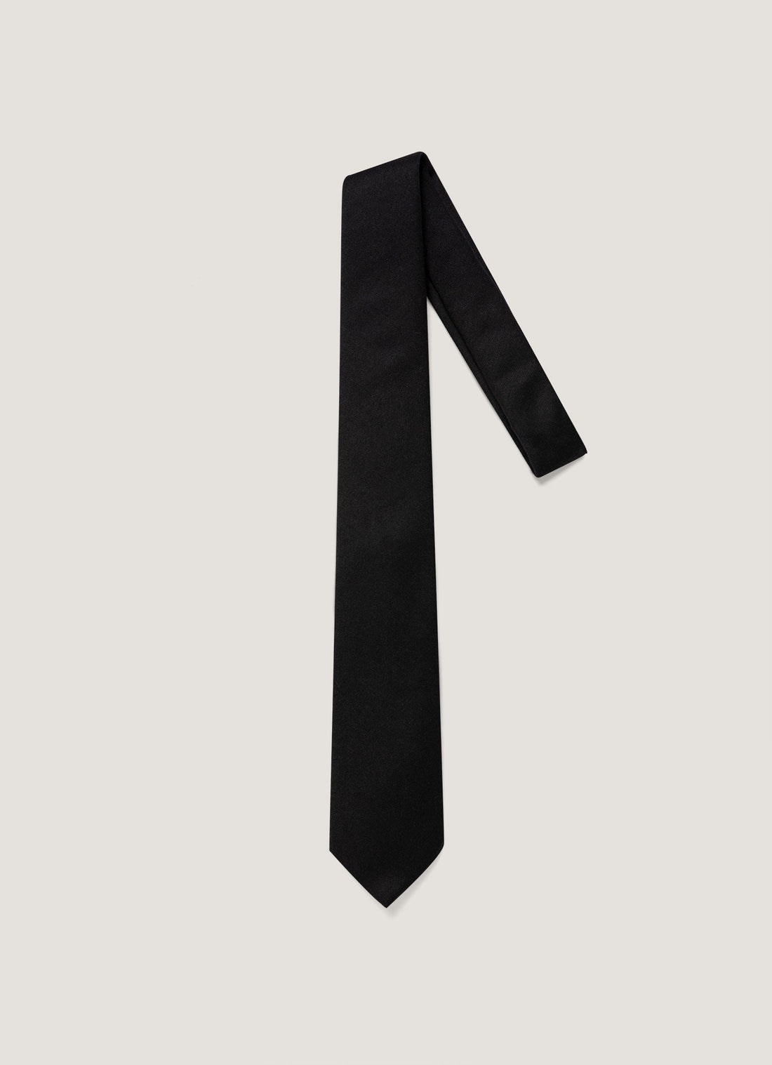 Men's Wool Cashmere Tie in Navy