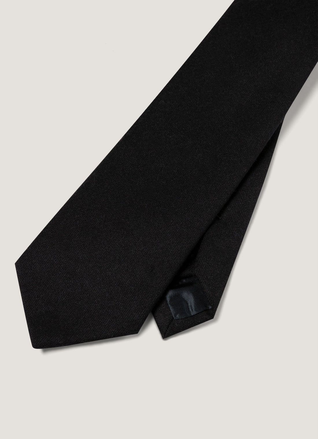 Men's Wool Cashmere Tie in Navy