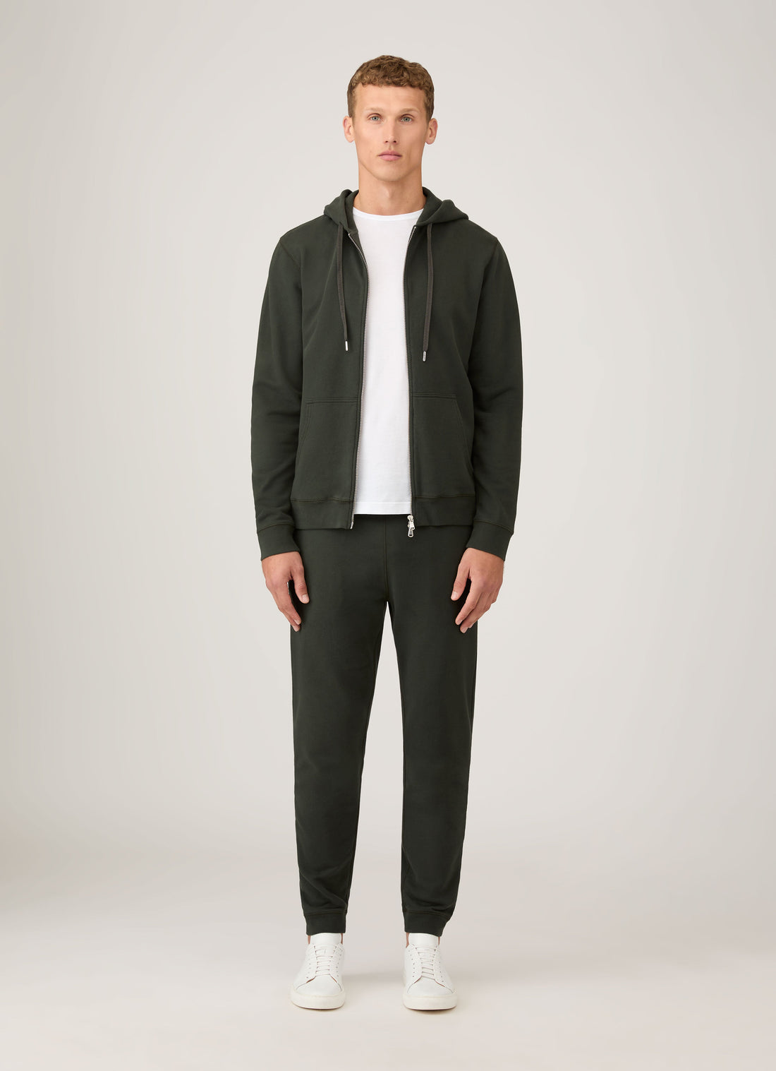 Men's Loopback Sweatpants in Dark Green