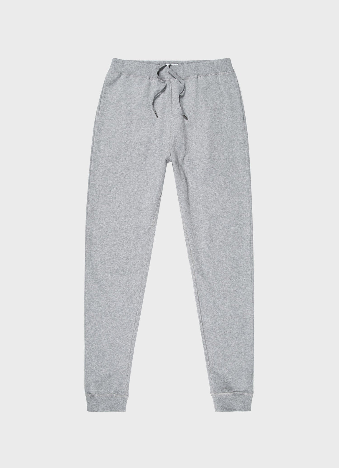 Men's Loopback Sweatpants in Grey Melange | Sunspel