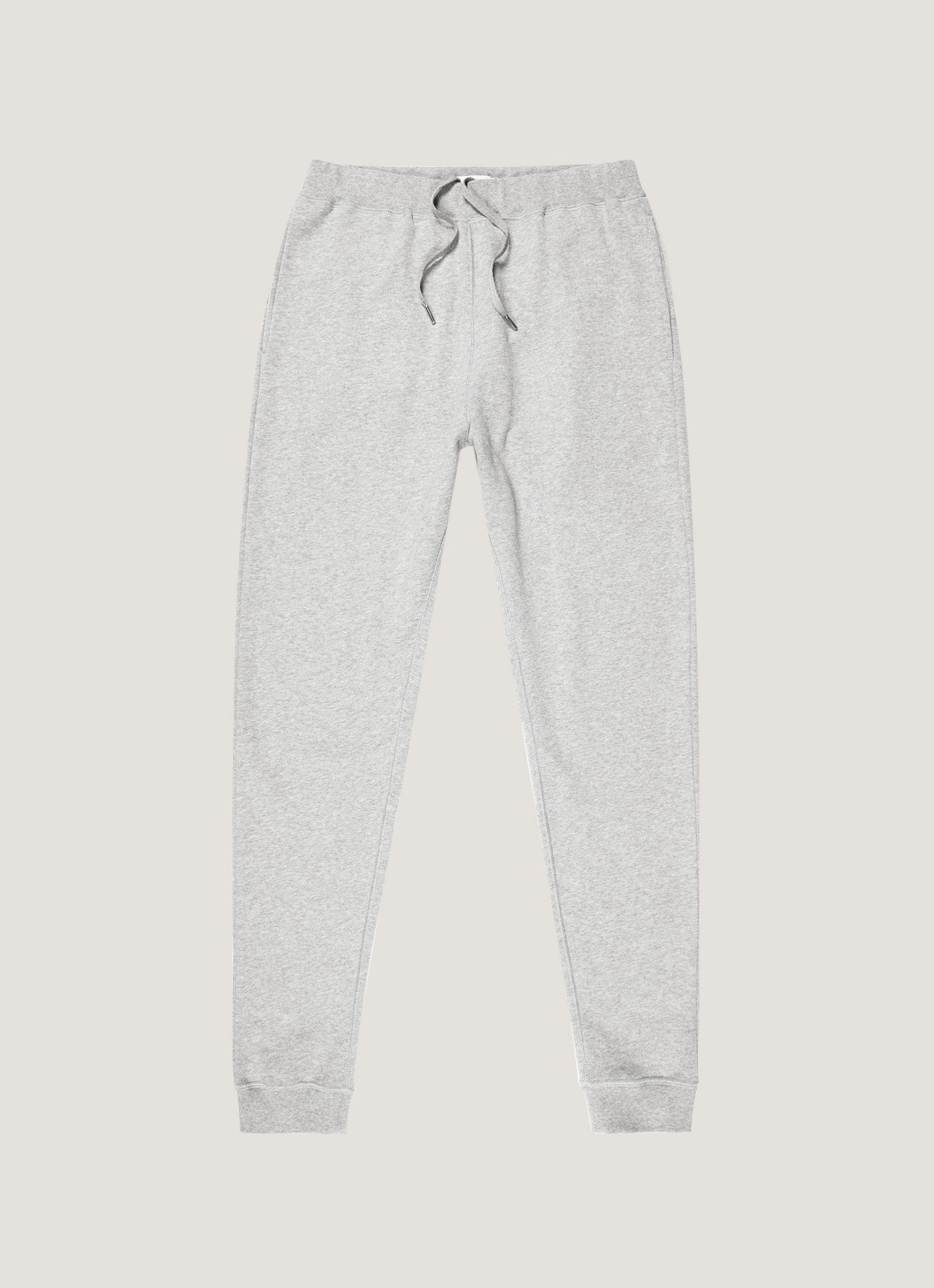 Men's Loopback Sweatpants in Grey Melange | Sunspel