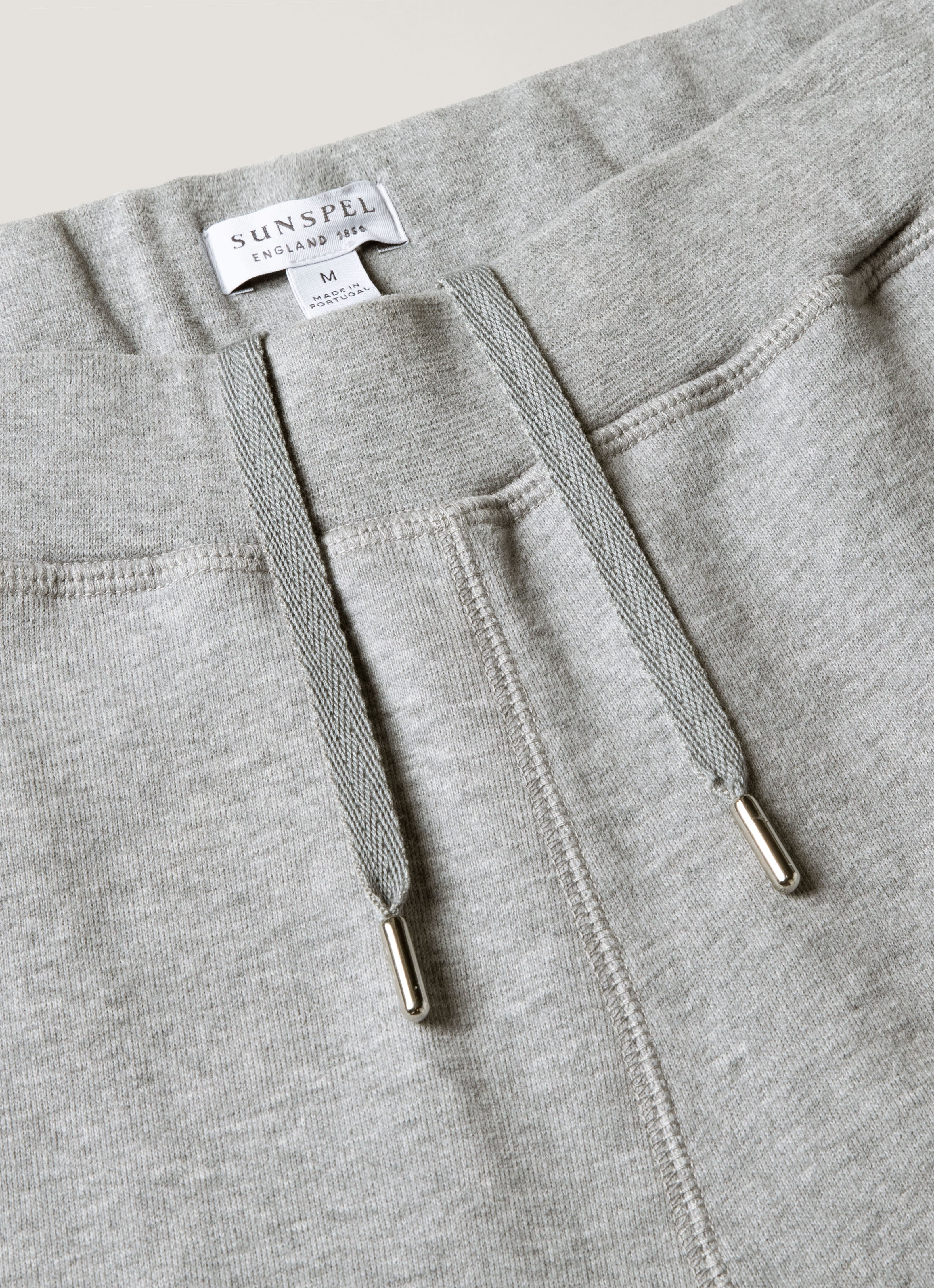 Men's Loopback Sweatpants in Grey Melange | Sunspel