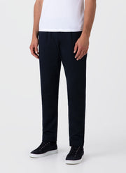 Men's Cotton Linen Drawstring Trouser in Navy